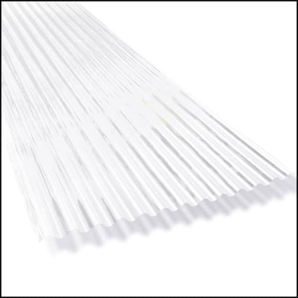 Roof Panel Polycarbonate 6 ft.  Clear Lightweight Corrugated