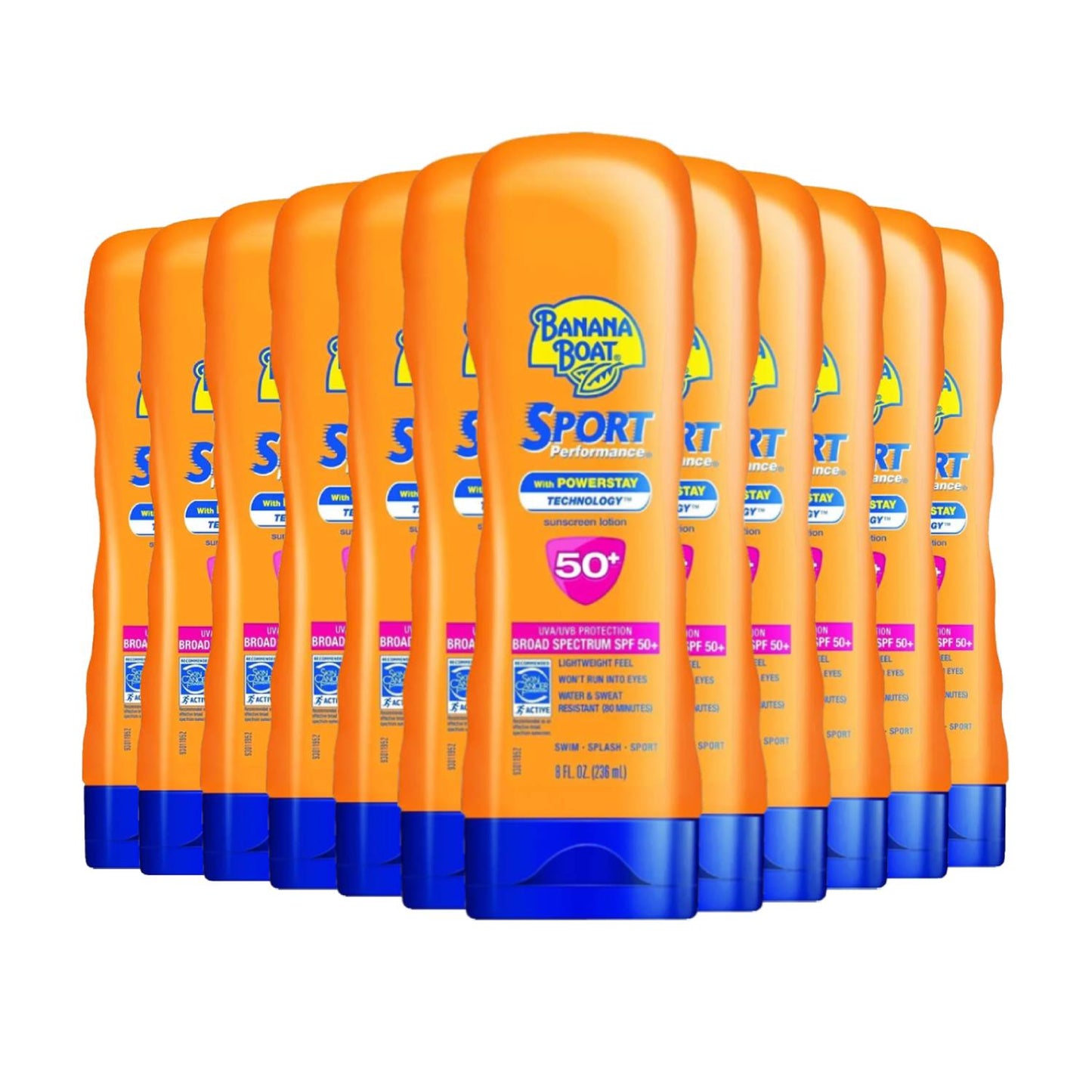 Banana Boat Ultra Sport Sunscreen Lotion, SPF 50 Lotion - 8 fl oz 12 Pack
