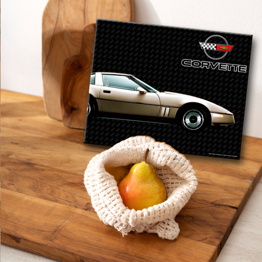 C4 Corvette Glass Cutting Board, 12"x15" Tempered Glass, Made in the USA