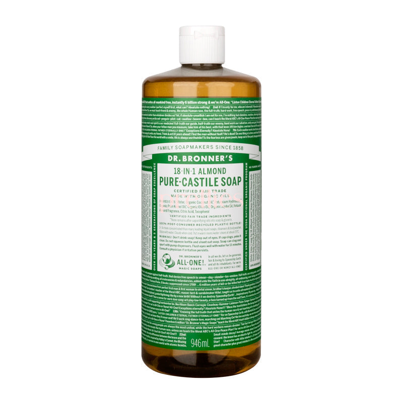 Dr.Bronner's 18-IN-1 Organic Almond Liquid Soap 946ml