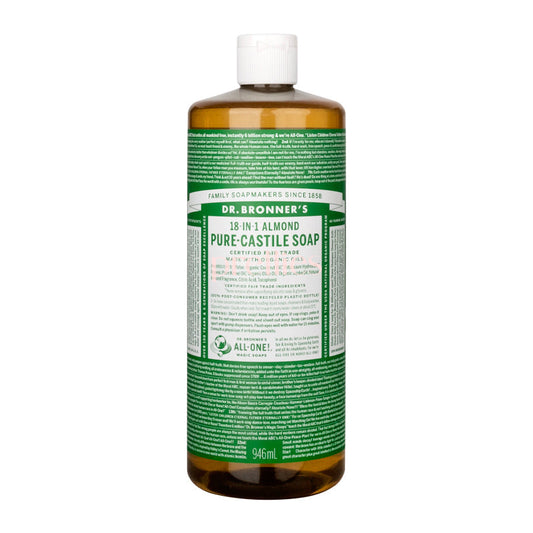 Dr.Bronner's 18-IN-1 Organic Almond Liquid Soap 946ml
