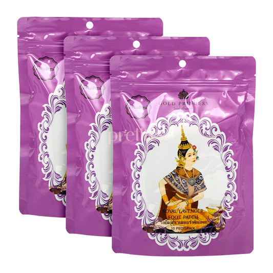 Gold Princess Gold Princess Royal Detoxification Foot Patch - Lavender (10/pack) x3packs