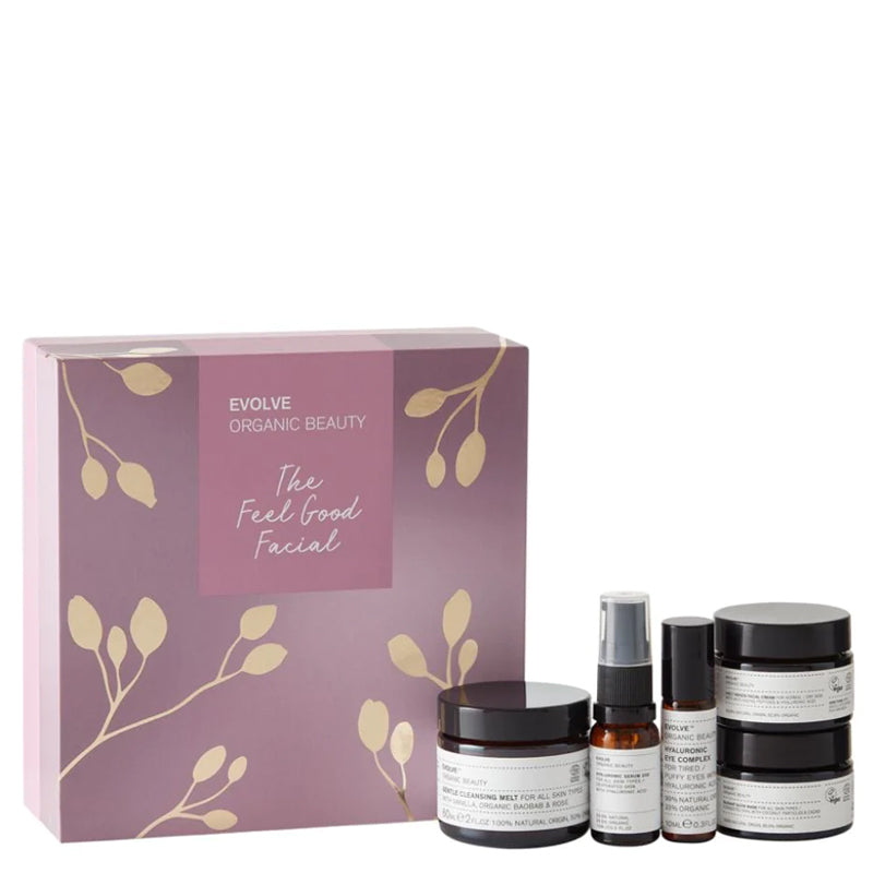 Evolve Organic Beauty The Feel Good Facial Set (worth £79)