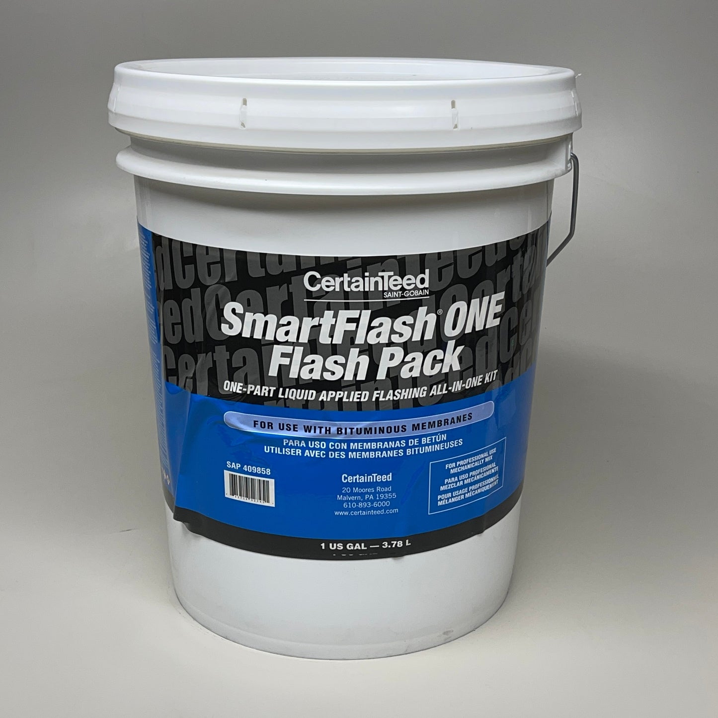 CERTAINTEED SmartFlash One Flash Pack Flashing All-In-One Kit 1 Gallon (New)