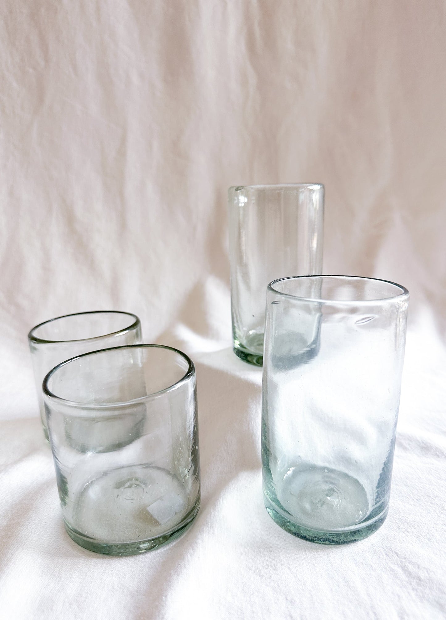 Luz Clear Hand Blown Glass