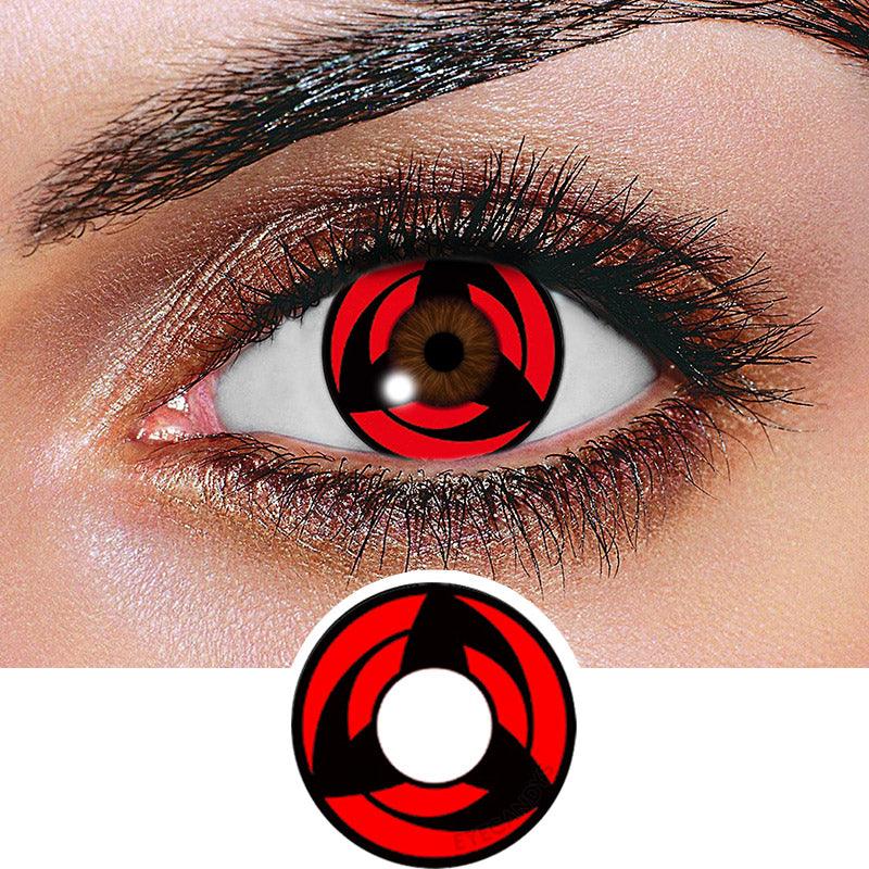Innovision FX Sharingan Naruto Itachi Series Color Contact Lens for Dark Eyes - Eyecandys