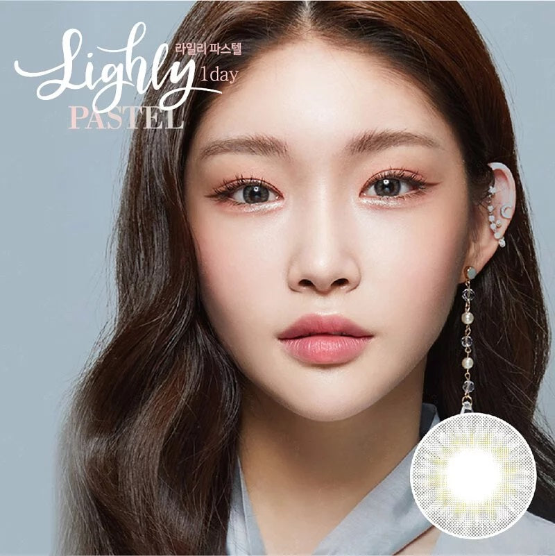 Lenstown Lighly Pastel Gray Contacts 20 Pack