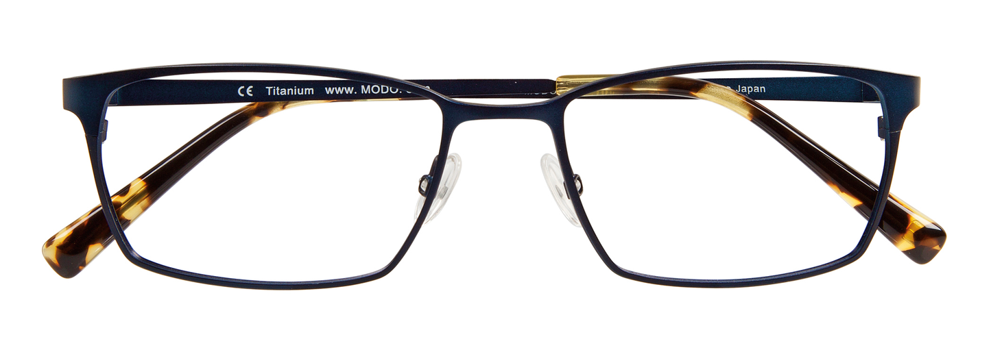 modo 4201 optical prescription eyewear glasses made in japan block titanium strong strength durable long lasting rectangular classic men male matte navy