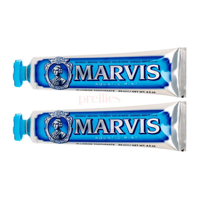 Marvis Aquatic Mint Toothpaste (Blue) 85ml x2pcs (111725)