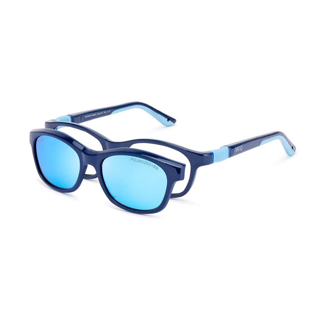 Nano Camper Solar Clip Navy Blue angled view