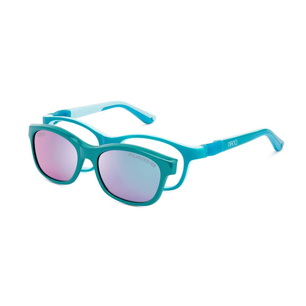 Nano Camper Solar Clip Turquoise/Mint angled view