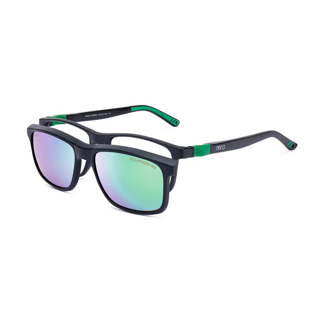 Nano Fanboy Solar Clip Black/Green angled view