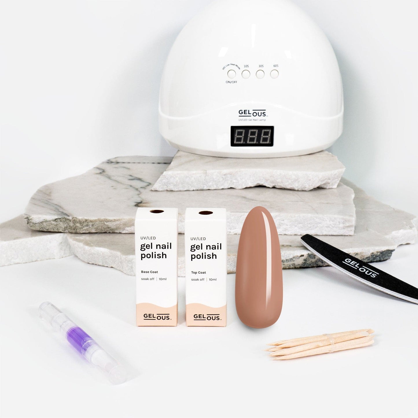 Gelous gel nail polish Bare It All Essentials Pack - photographed in New Zealand