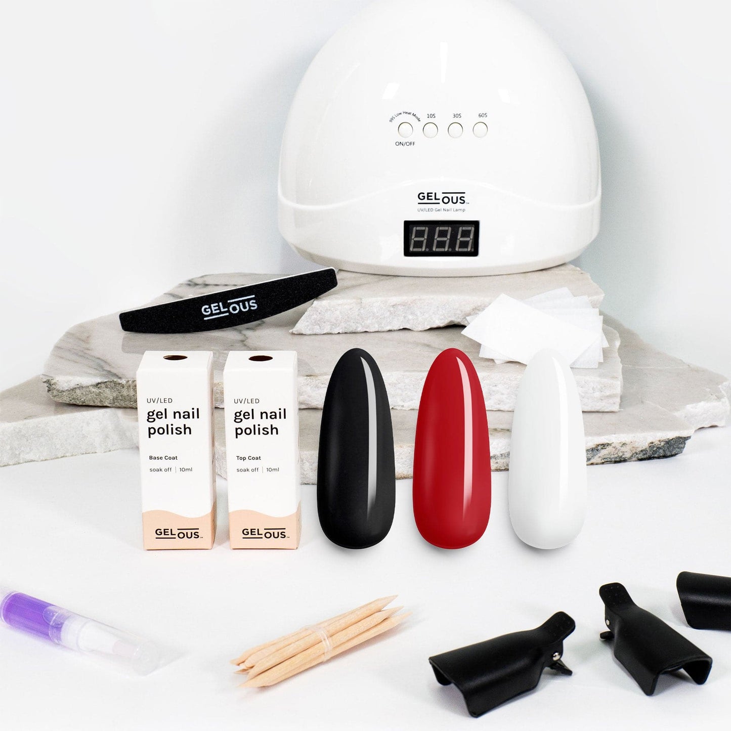 Gelous gel nail polish Classic 3 Polish Starter Pack - photographed in New Zealand