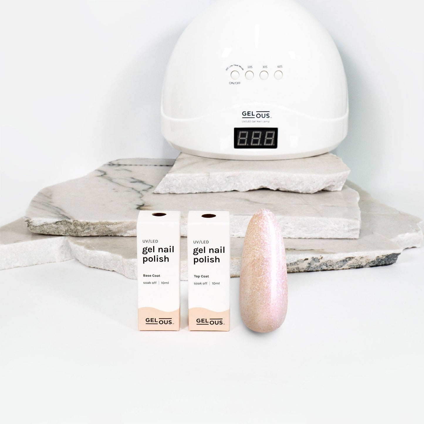 Gelous gel nail polish Golden Rose Basic Pack - photographed in New Zealand