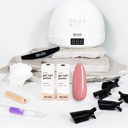 Gelous gel nail polish Making Me Blush Starter Pack - photographed in New Zealand