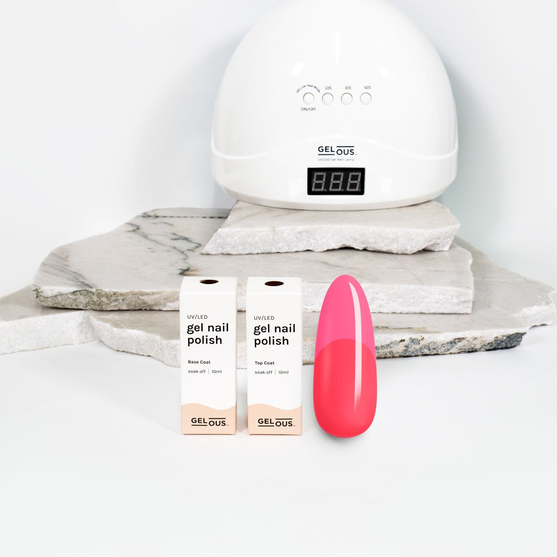 Gelous gel nail polish Neon Pink Basic Pack - photographed in New Zealand