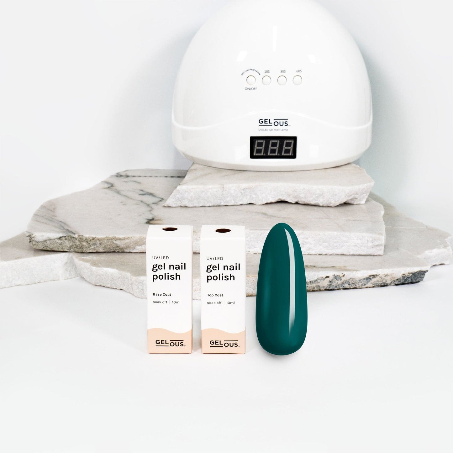 Gelous gel nail polish Nerves of Teal Basic Pack - photographed in New Zealand