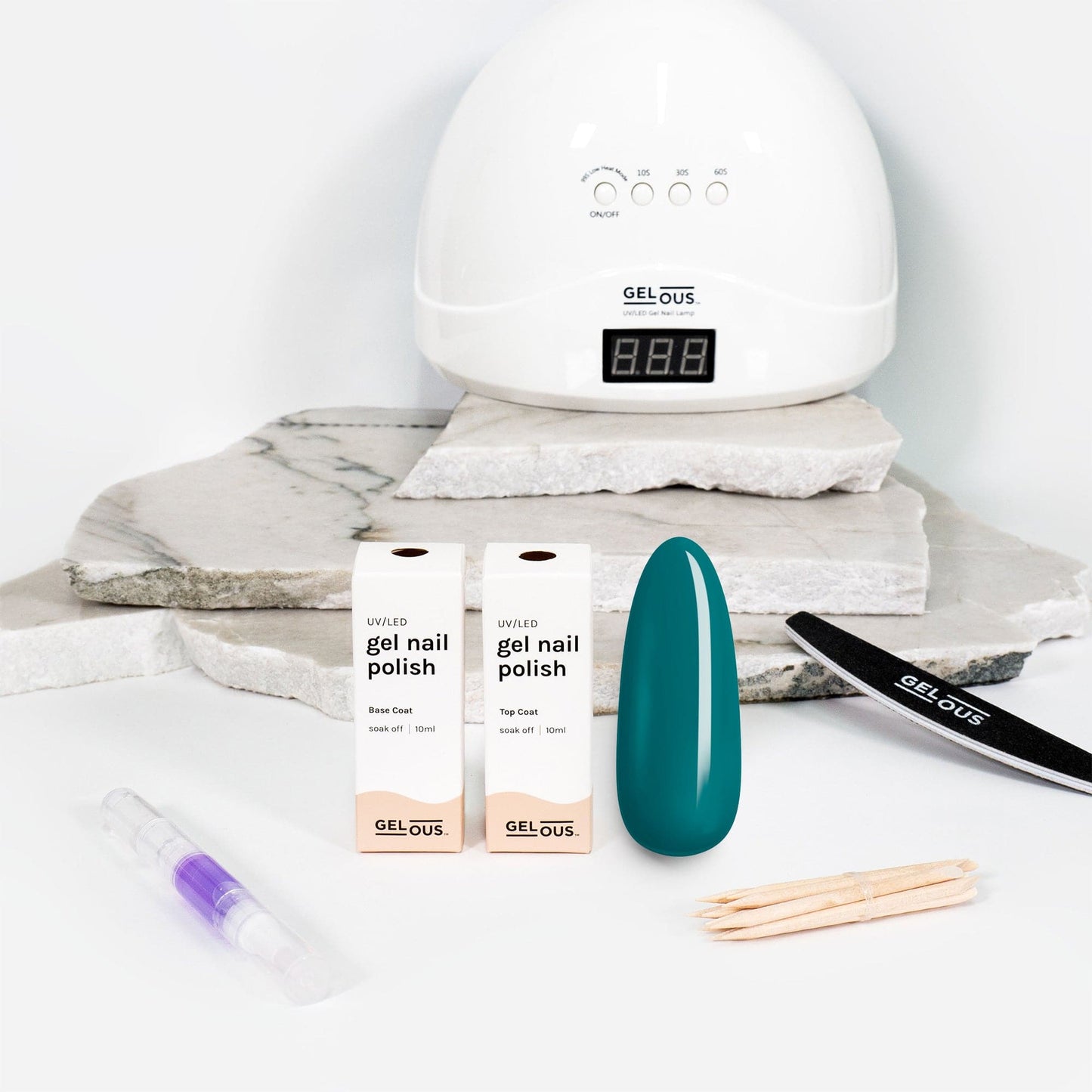 Gelous gel nail polish Ocean Breeze Essentials Pack - photographed in New Zealand