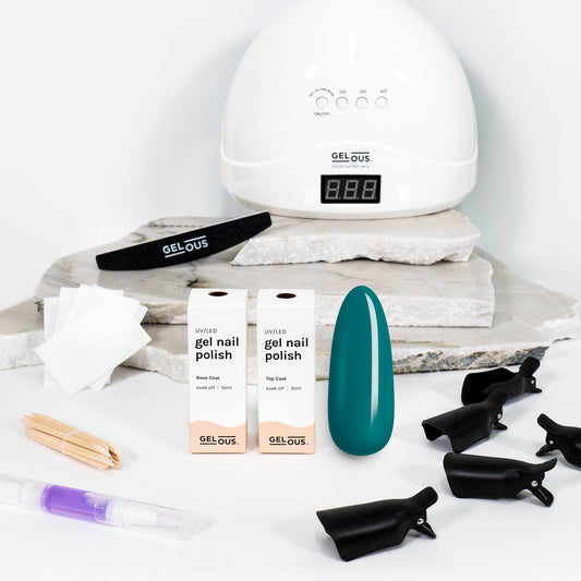 Gelous gel nail polish Ocean Breeze Starter Pack - photographed in New Zealand