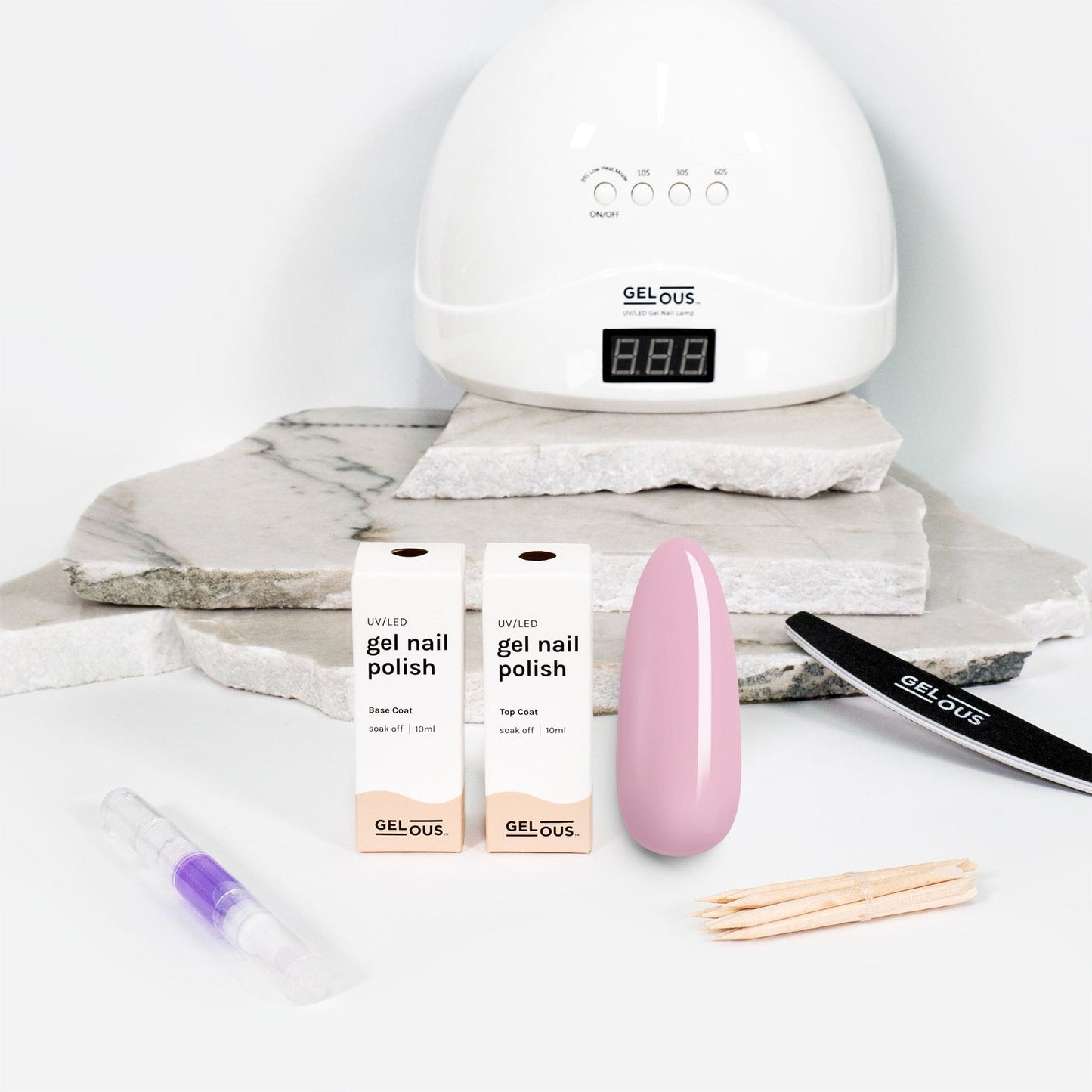 Gelous gel nail polish Pretty in Pink Essentials Pack - photographed in New Zealand