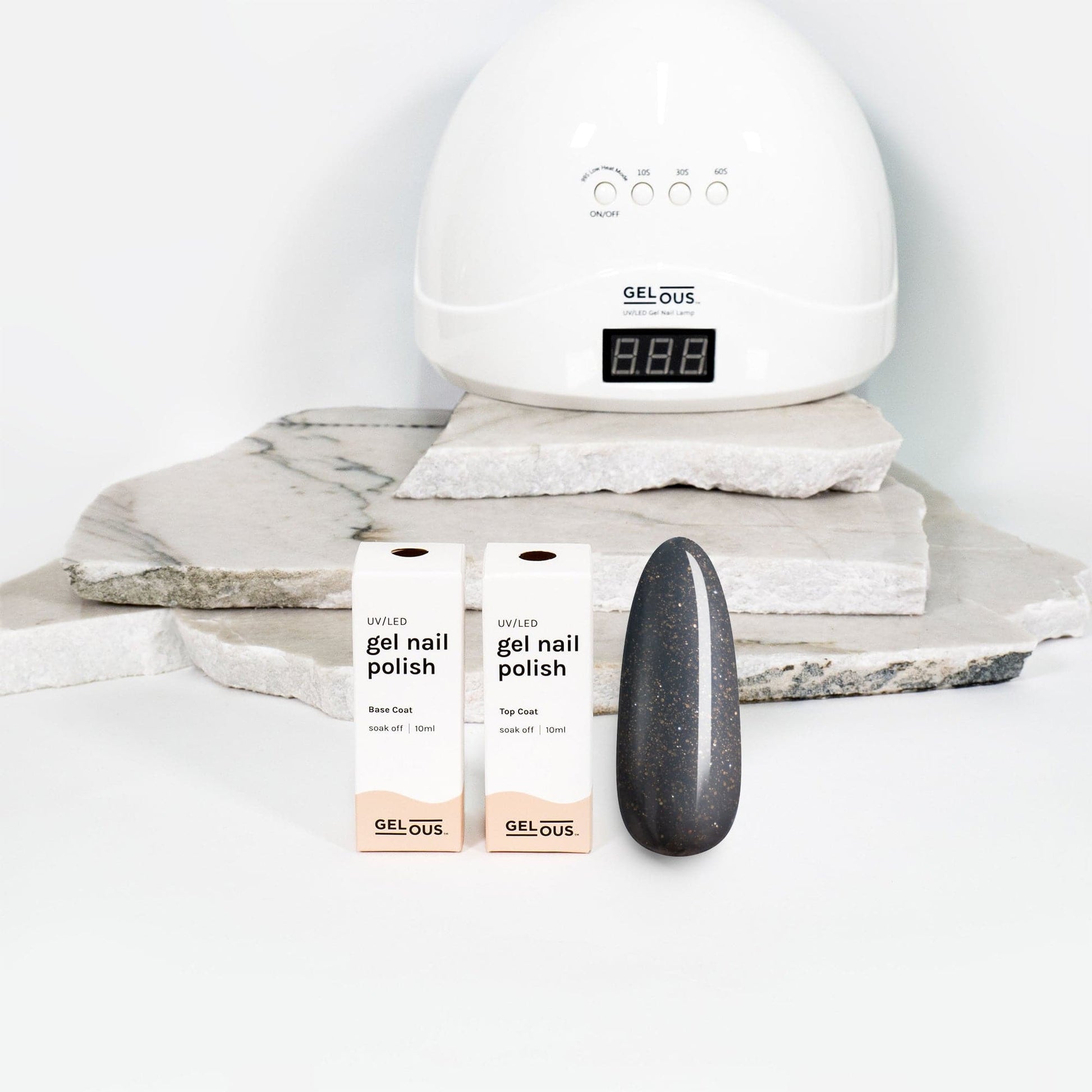 Gelous gel nail polish Steel My Thunder Basic Pack - photographed in New Zealand