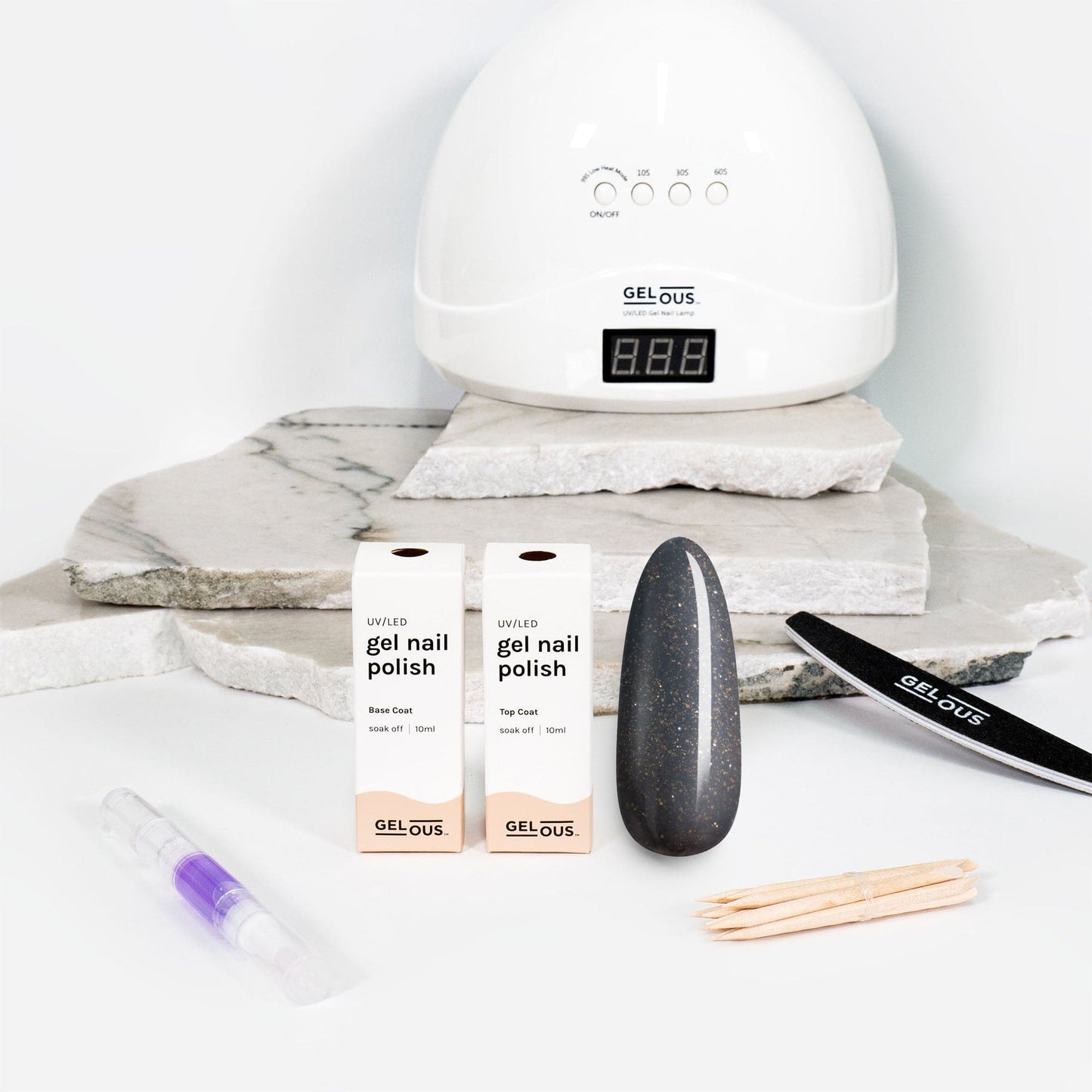 Gelous gel nail polish Steel My Thunder Essentials Pack - photographed in New Zealand