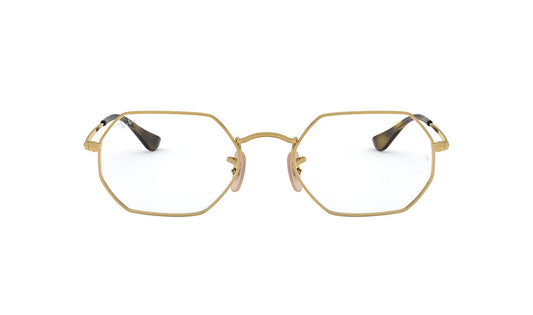 Frames Rayban 0RX6456 Frames, Gold, Havana, Medium, Mens, Metal, Prescription, Rayban, Rectangle