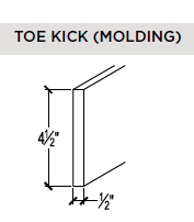 INNOVATION Cabinets -  IMPERIAL BLUE TOE KICK 96"L - CBTK8