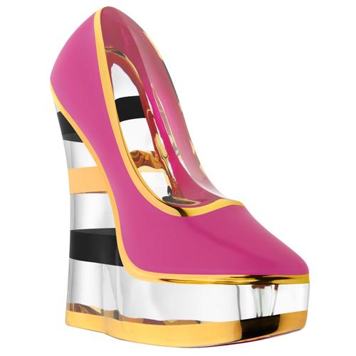 Make Up 4" Cerise Stiletto Sculpture by Åsa Jungnelius for Kosta Boda