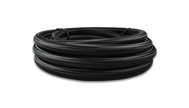 Vibrant Performance -12 AN Black Braided Nylon Flex Hose