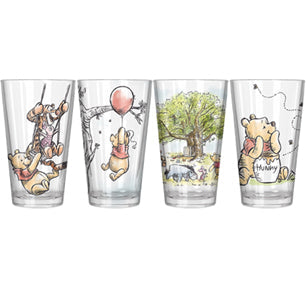 Disney: Winnie the Pooh - Painted Scenes Glass Set (4 Pack)