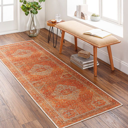Amelie Rug - AML2351 - Orange/Tan