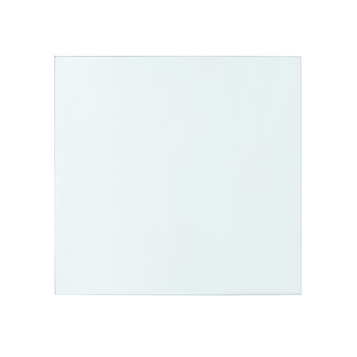 Carmen 2-Drawer Side Table Glass Top, Clear