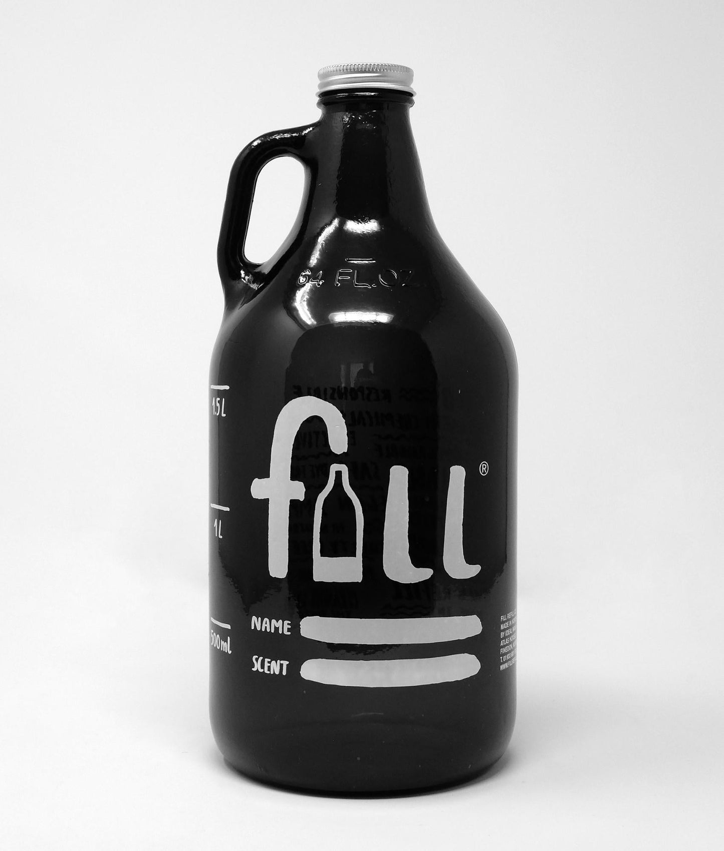 FILL Big Glass Growler Amber - 1.8L