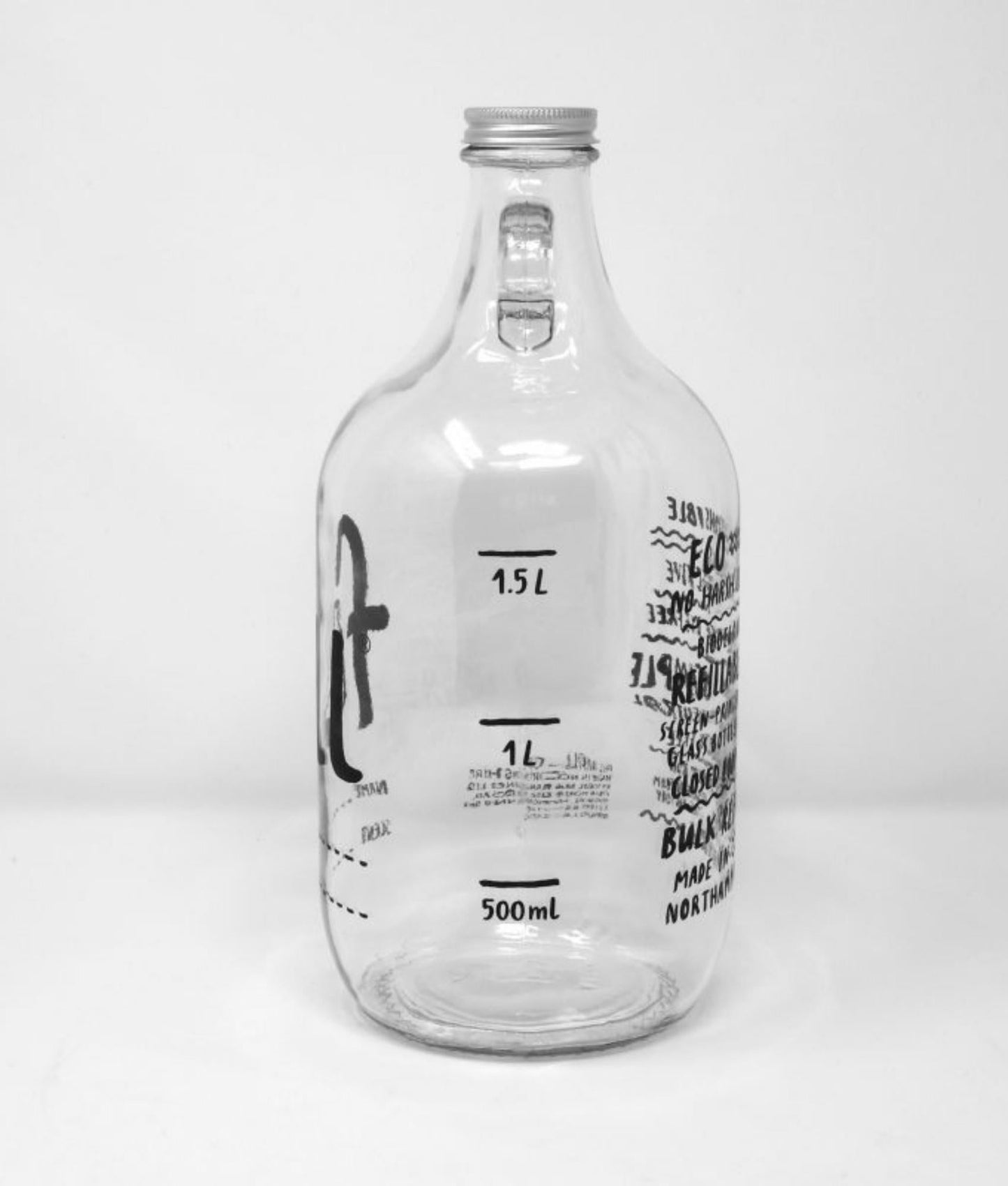 FILL Big Glass Growler Clear - 1.8L