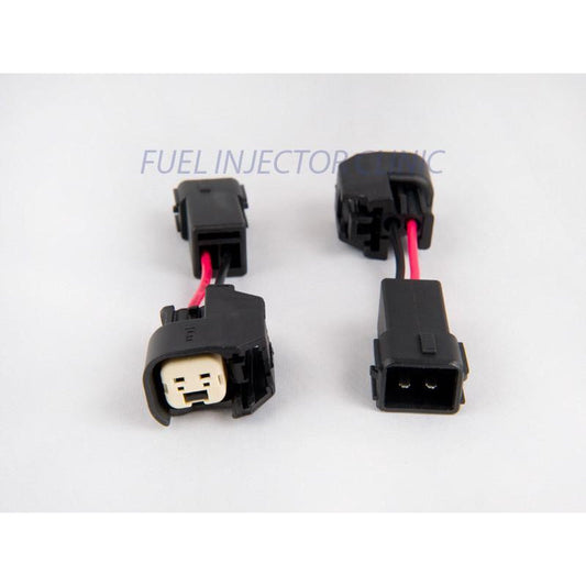 Fuel Injector Clinic Set of 6 Us Car/EV6 (Female) to Honda OBD2 (Male) Injector Plug Adapters / PADPUtoH6