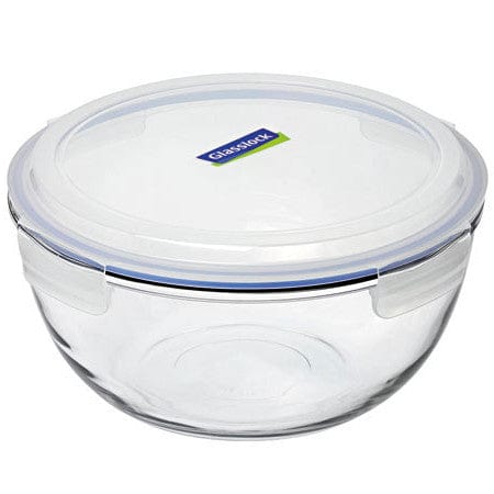 Glasslock Storage Bowl 2l Round Blue