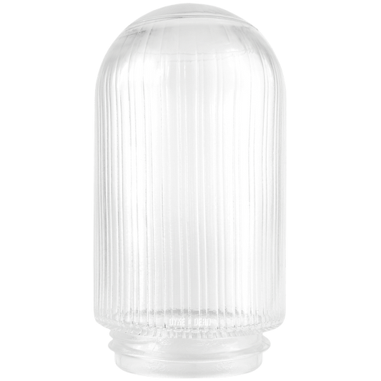 JAR RIBBED CLEAR GLASS 85mm - DYKE & DEAN