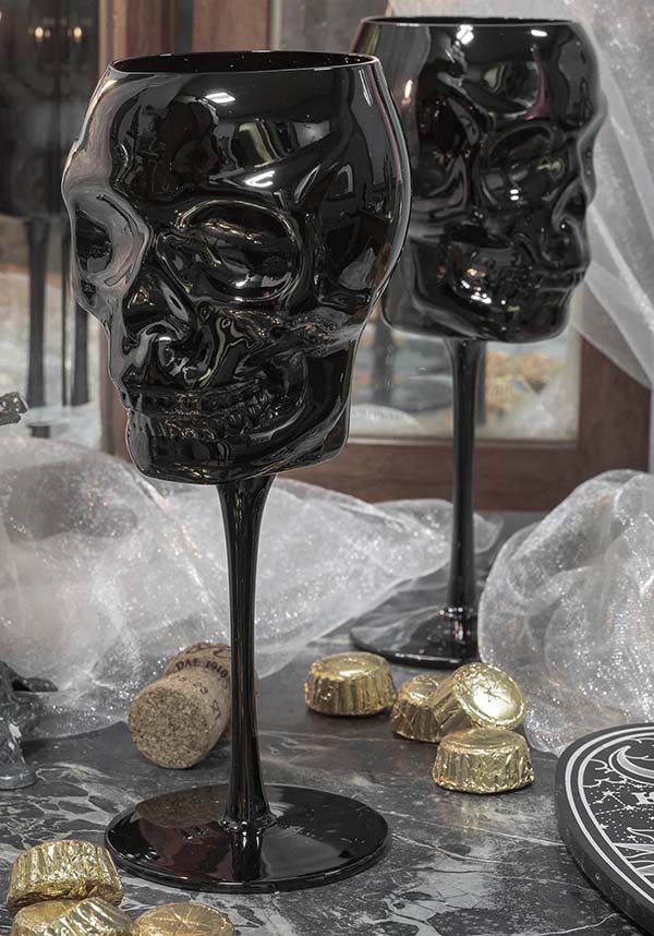 Cranium [Black] | WINE GLASS