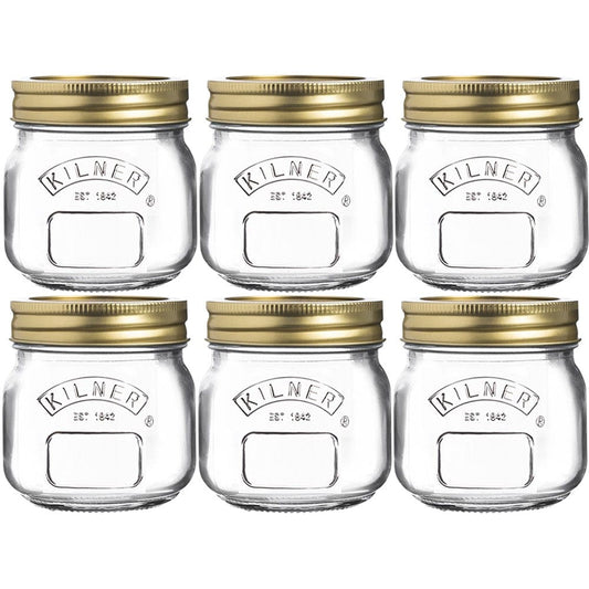 Kilner 250ml Preserve Jars Set of 6