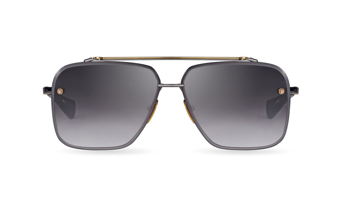 Sunglasses DITA Mach Six Aviator, Black, Dita, Gold, Large, Mens, Non-Polarized, Non-Prescription, Sunglasses, Titanium
