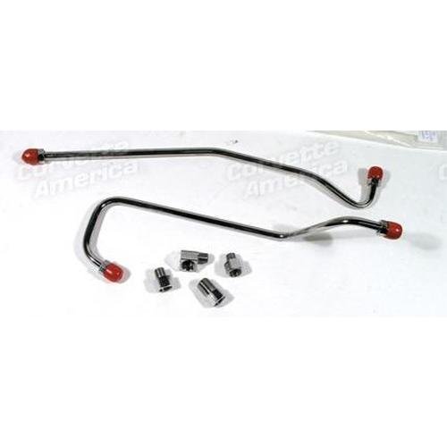 Corvette Gas Line. Stainless Steel Pump To Carburetor Fuel Injection: 1963-1965