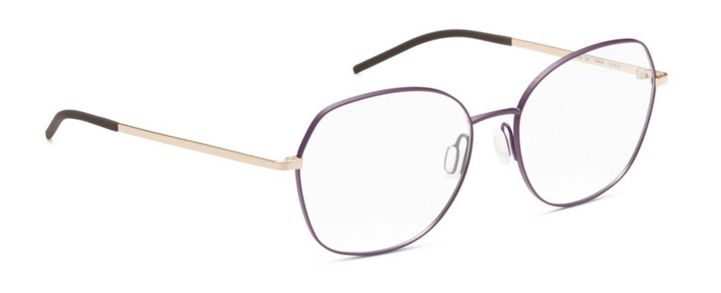 orgreen bermuda prescription eyeglasses glasses eyewear titanium handmade japan metal lightweight comfortable female ladies women round 1220 purple gold