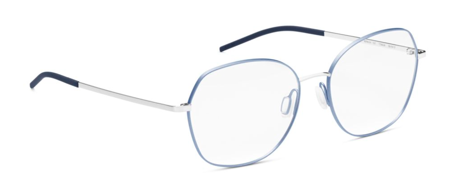orgreen bermuda prescription eyeglasses glasses eyewear titanium handmade japan metal lightweight comfortable female ladies women round 1223 light blue silver