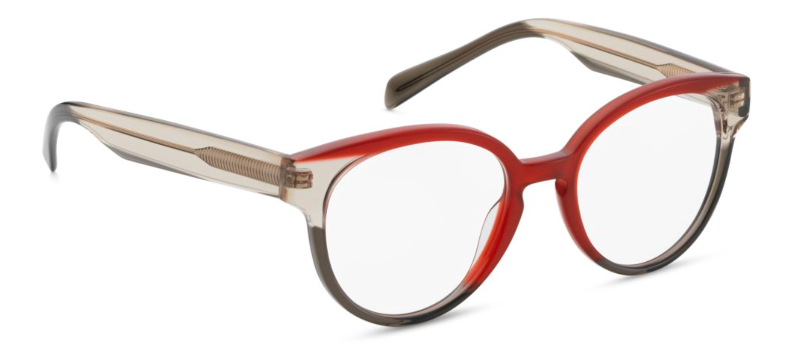 orgreen brittany plastic acetate cotton round cat eye female ladies women handmade in japan scandinavian danish design brittany A205 red creamy clear caramel brown