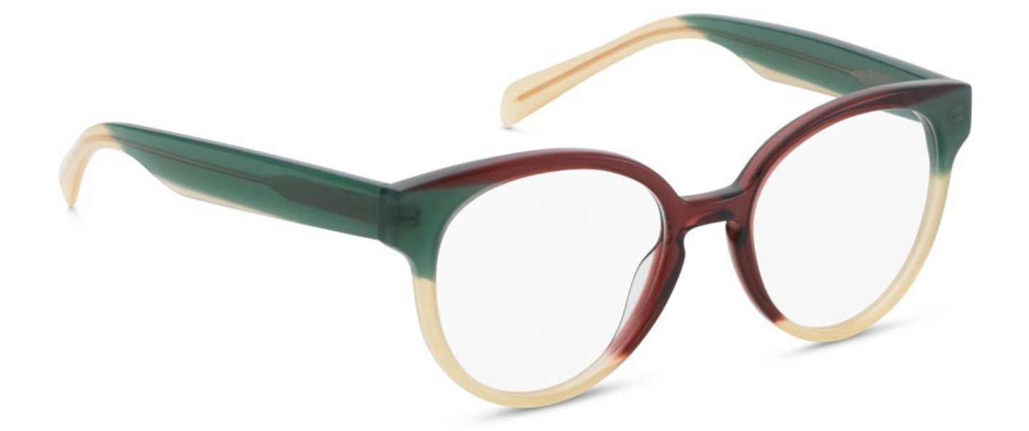 orgreen brittany plastic acetate cotton round cat eye female ladies women handmade in japan scandinavian danish design brittany a229 ocean green white chestnut brown