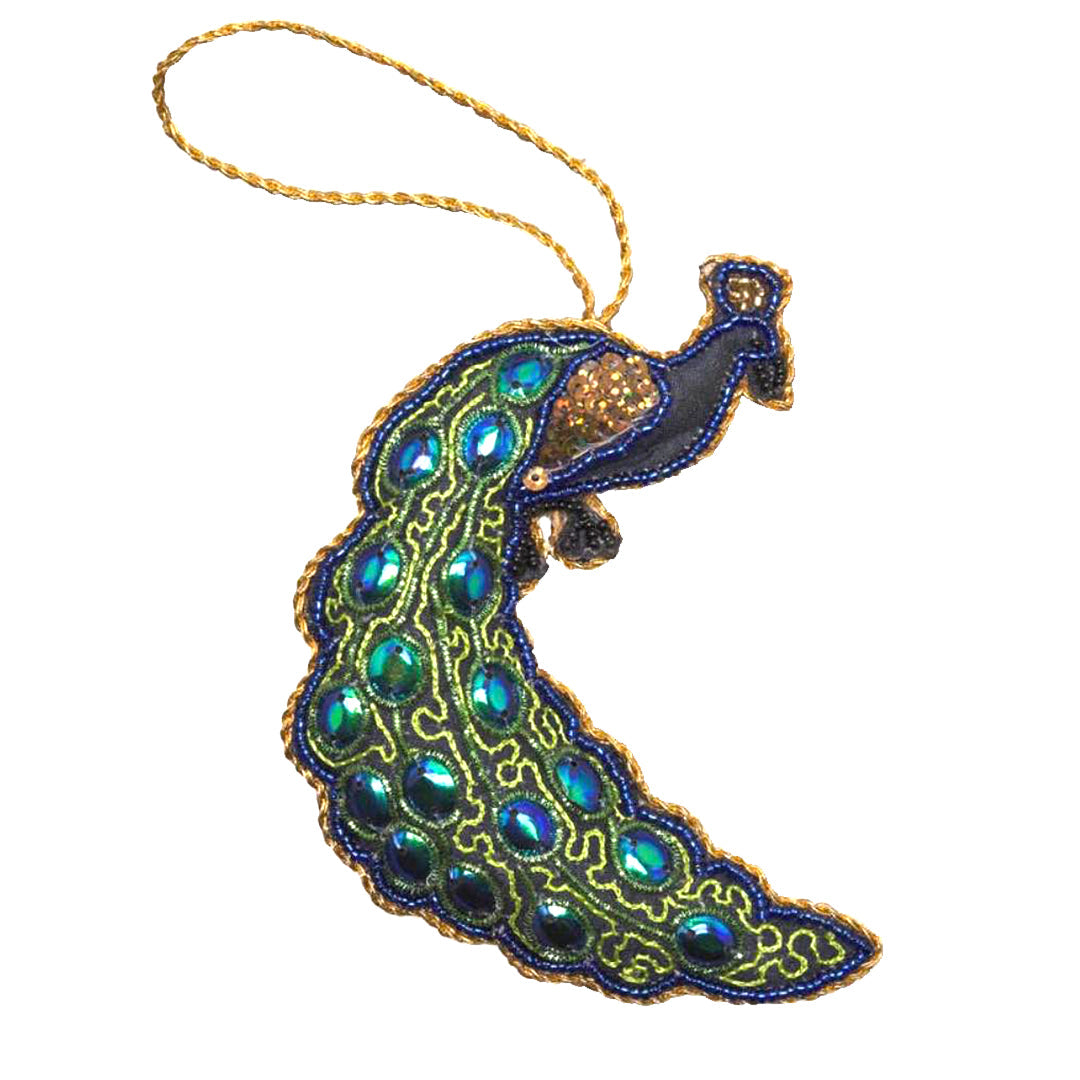 Peacock Christmas Tree Ornament