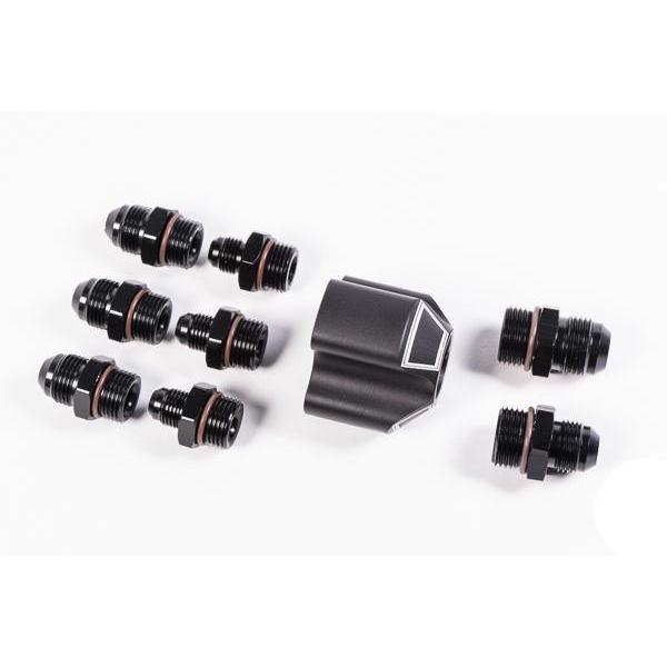 Radium Engineering 3 Into 1 Distribution Block w/ Fittings - Universal