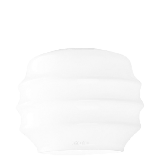 RIPPLE SHADE OPAL GLASS SMALL